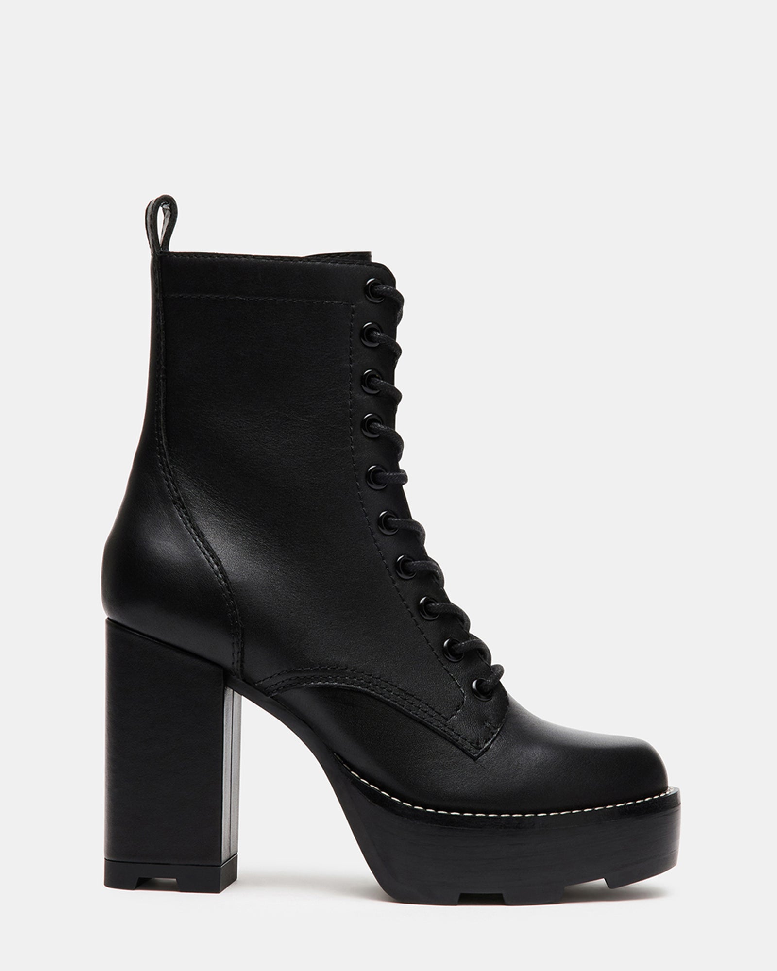 ALORA BLACK LEATHER - Women's Shoes - Steve Madden Canada
