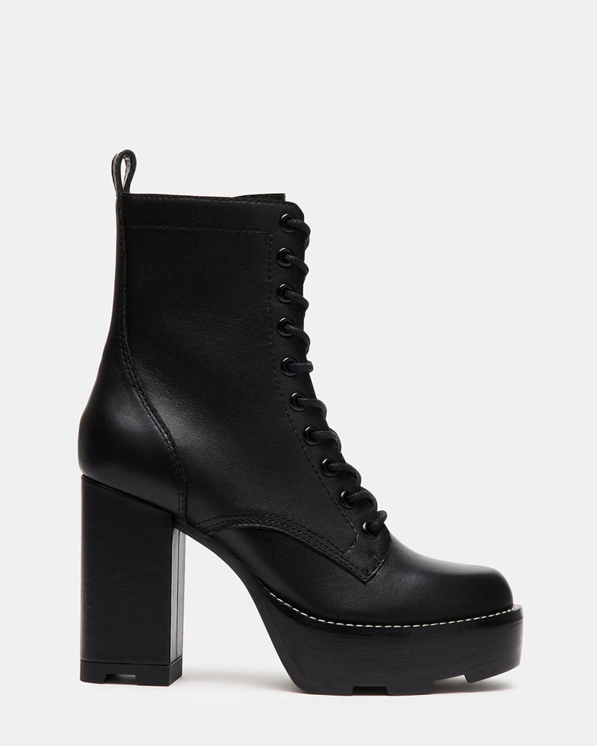 ALORA BLACK LEATHER - Women's Shoes - Steve Madden Canada