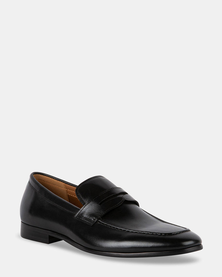 ANDERSS BLACK LEATHER - Men's Shoes - Steve Madden Canada