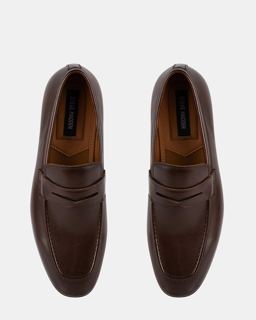ANDERSS BROWN LEATHER - Men's Shoes - Steve Madden Canada