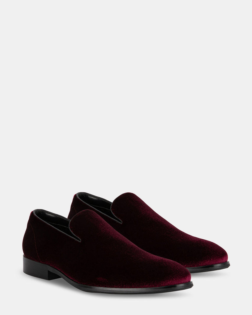 ARLYN BURGUNDY VELVET - Men's Shoes - Steve Madden Canada