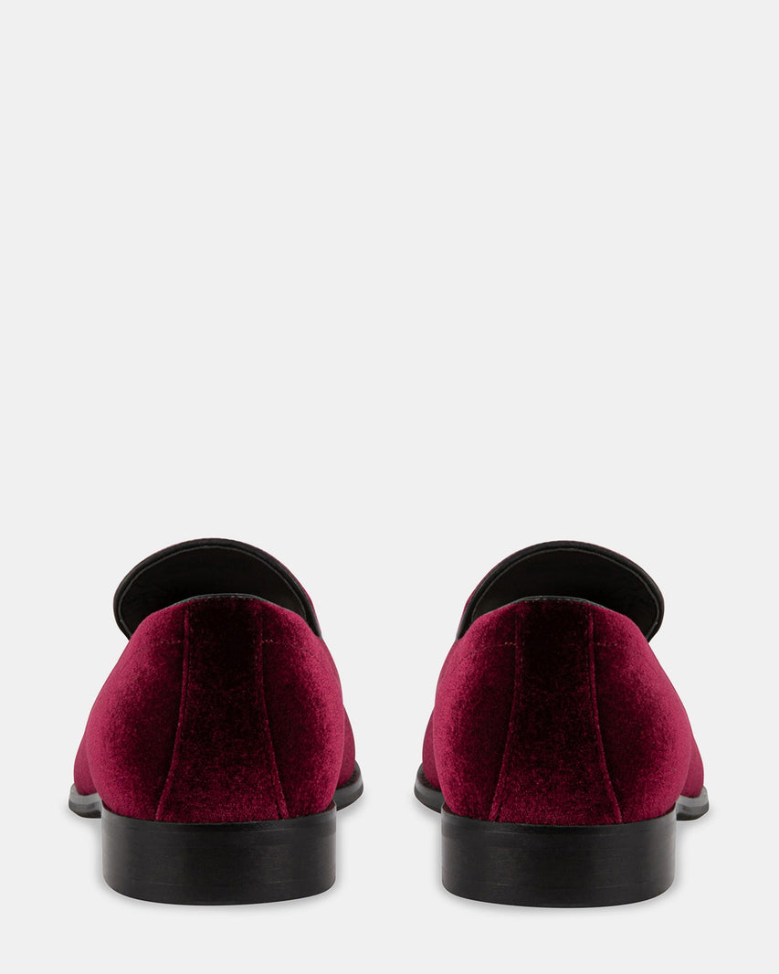 ARLYN BURGUNDY VELVET - Men's Shoes - Steve Madden Canada