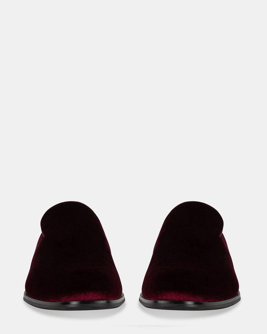 ARLYN BURGUNDY VELVET - Men's Shoes - Steve Madden Canada