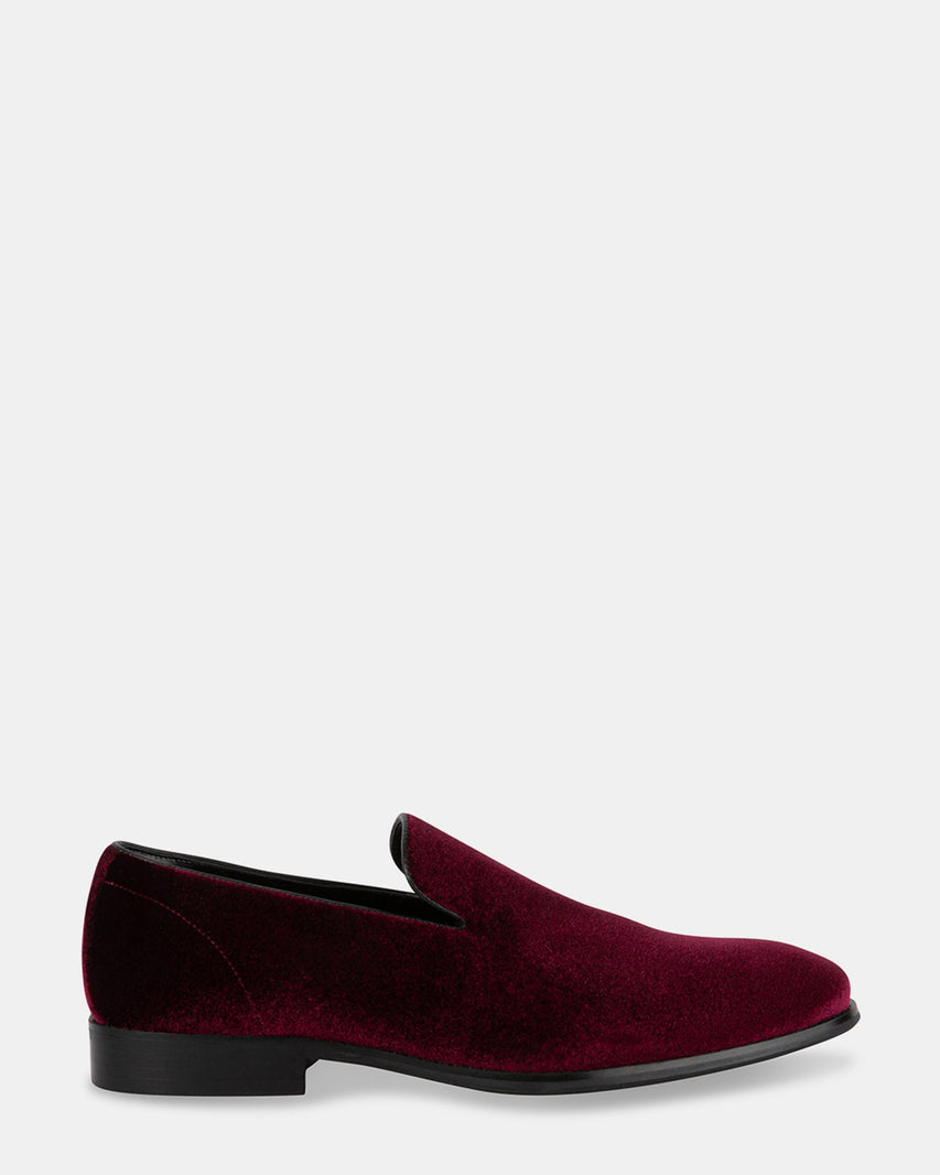ARLYN BURGUNDY VELVET - Men's Shoes - Steve Madden Canada