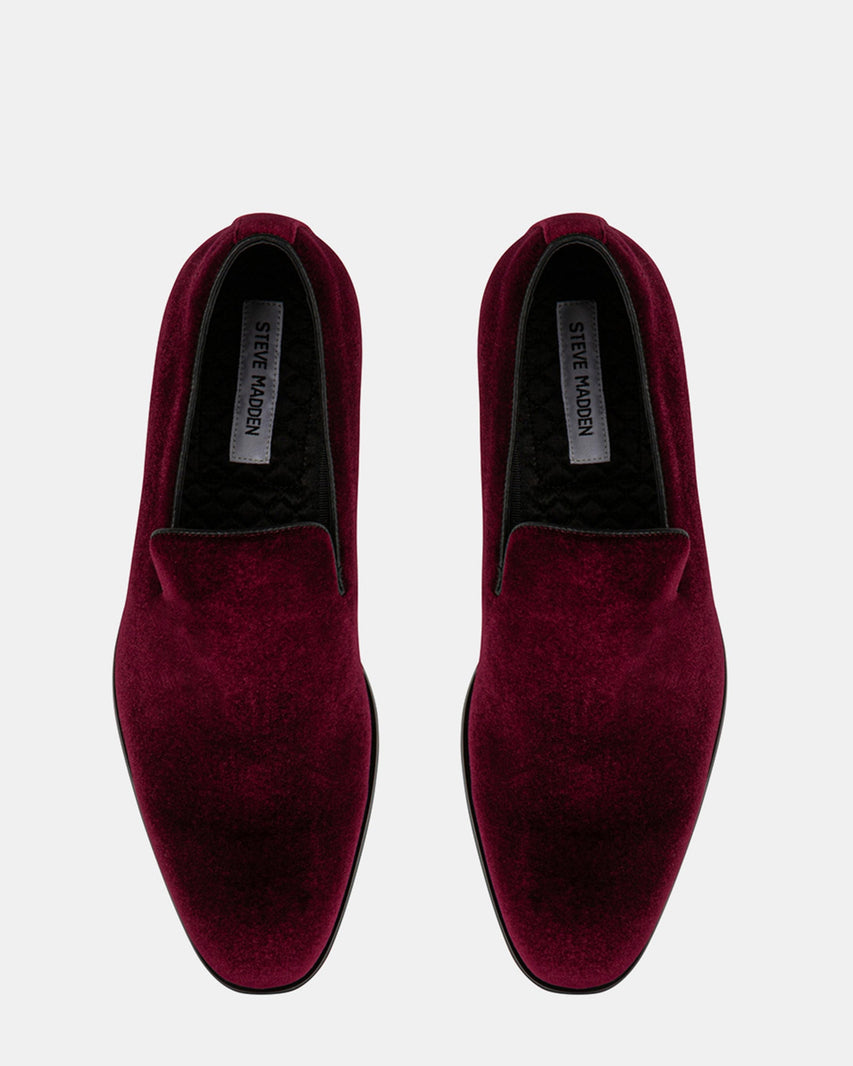 ARLYN BURGUNDY VELVET - Men's Shoes - Steve Madden Canada