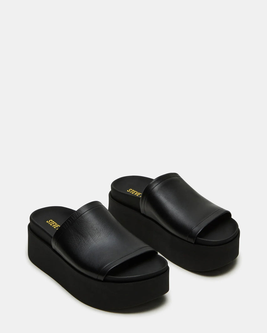 ARWEN BLACK LEATHER - Women's Shoes - Steve Madden Canada