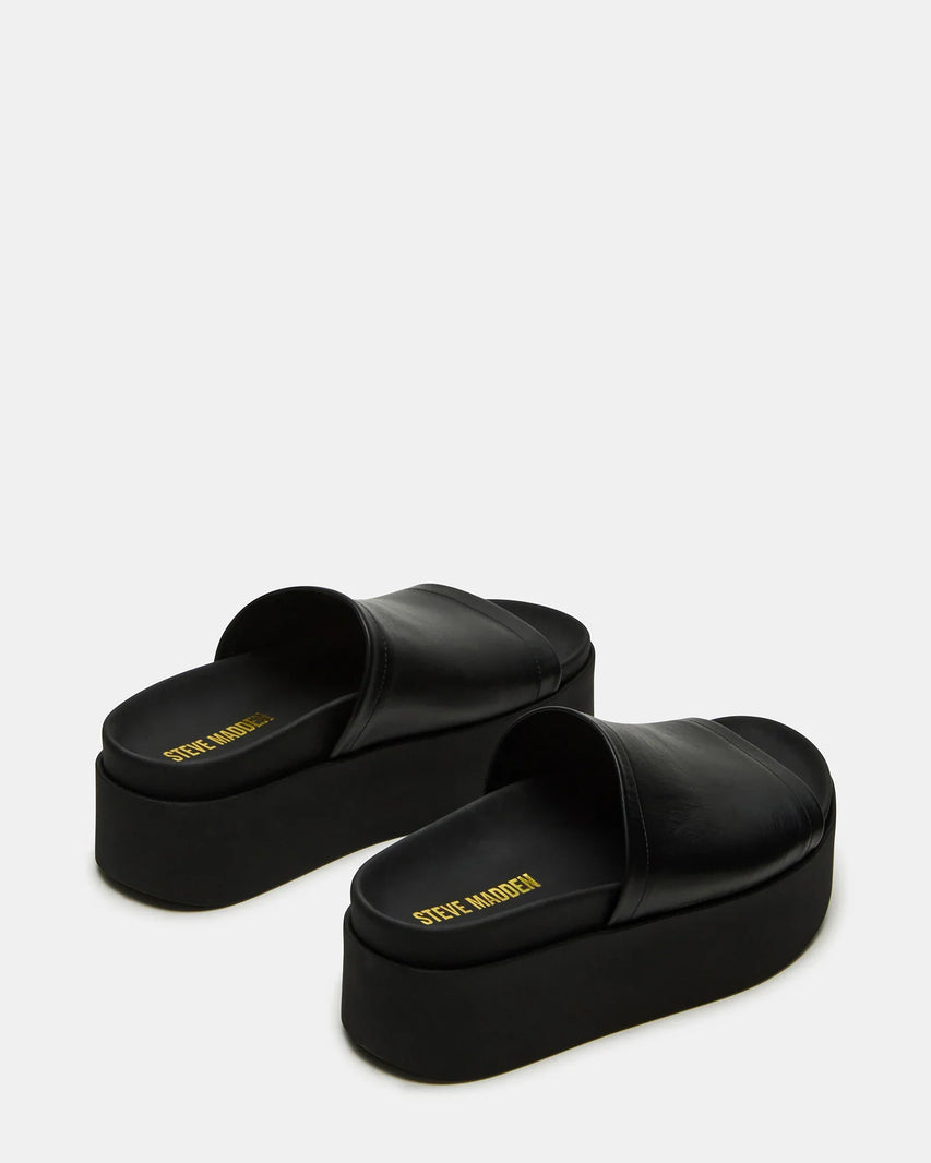 ARWEN BLACK LEATHER - Women's Shoes - Steve Madden Canada