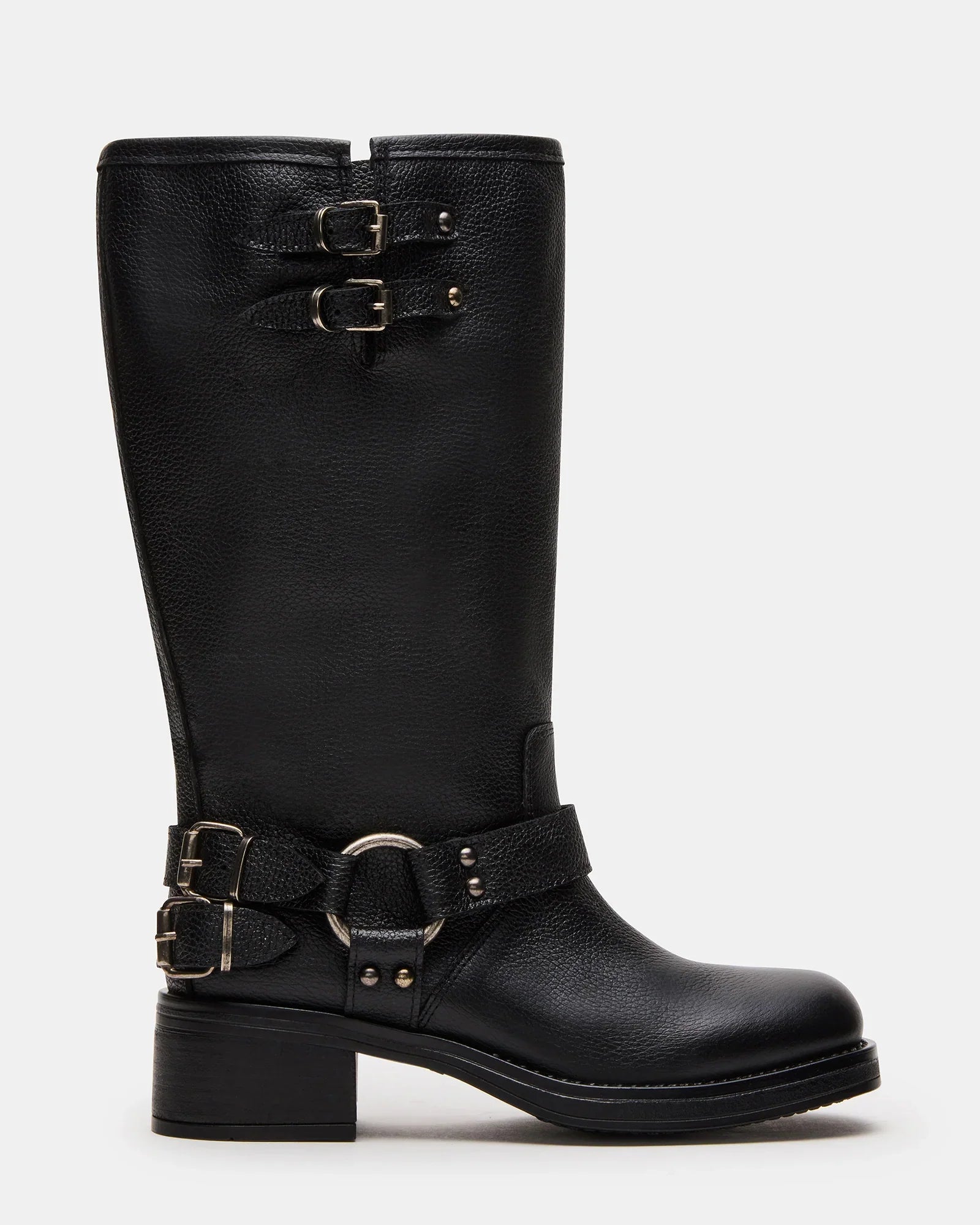 ASTOR-W WIDE CALF BLACK LEATHER - Women's Shoes - Steve Madden Canada