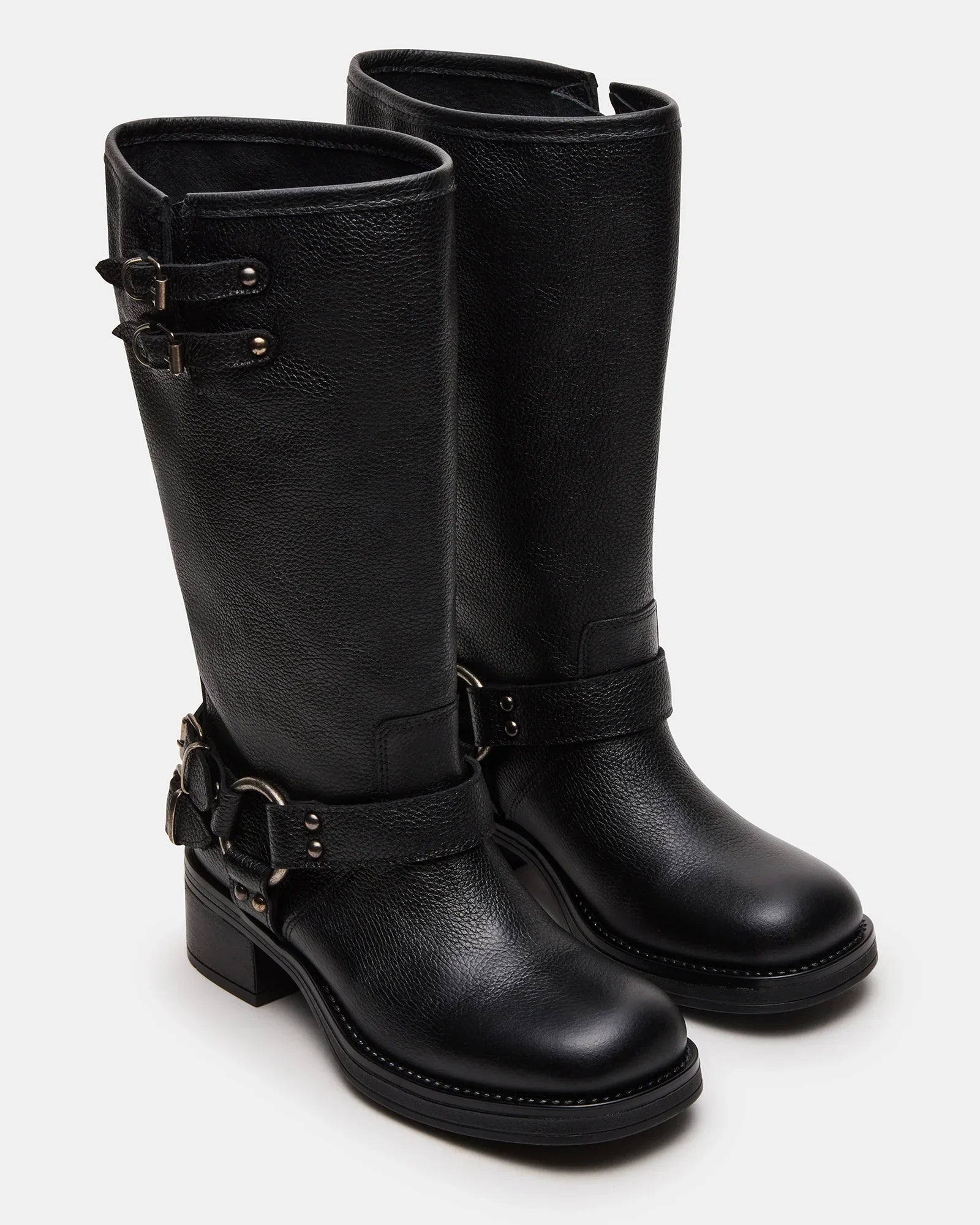 ASTOR-W WIDE CALF BLACK LEATHER - Women's Shoes - Steve Madden Canada