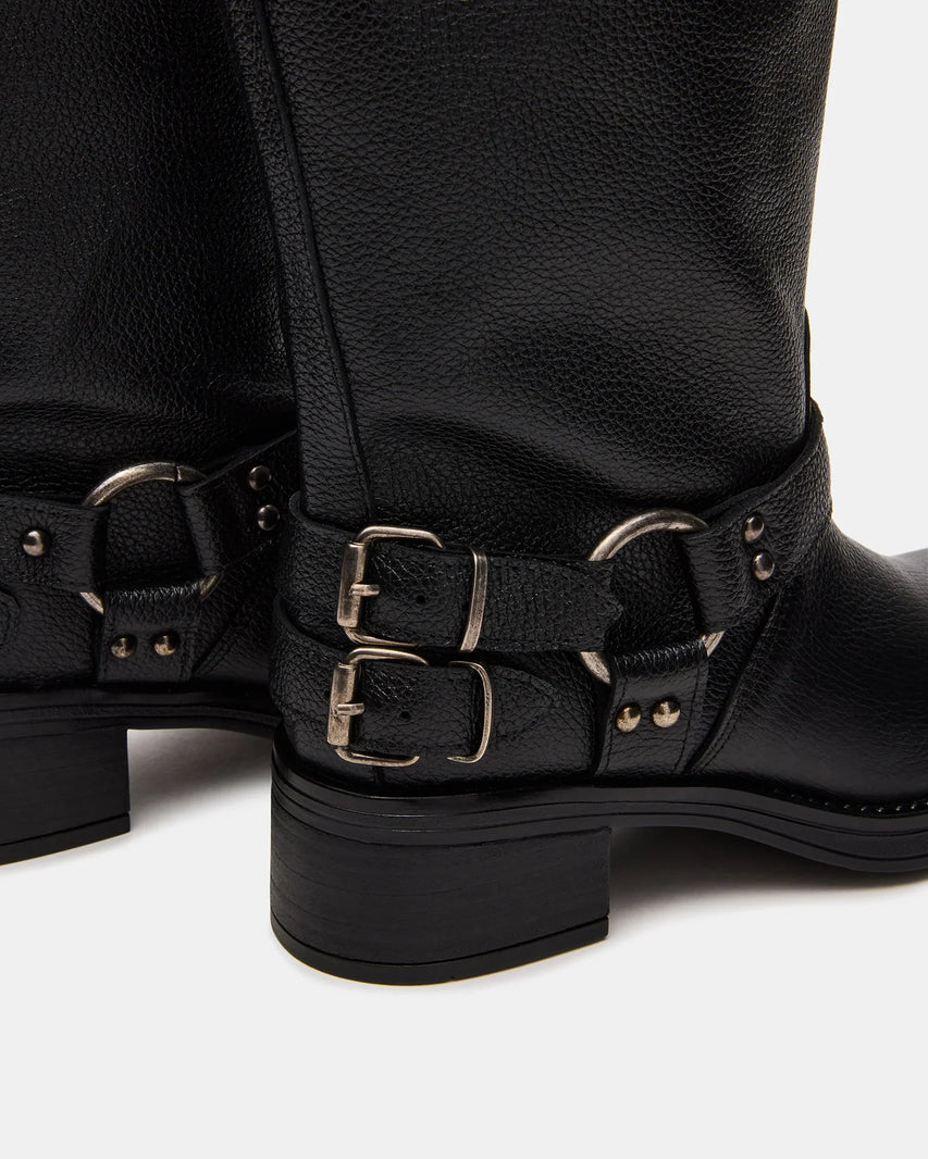 ASTOR-W WIDE CALF BLACK LEATHER - Women's Shoes - Steve Madden Canada