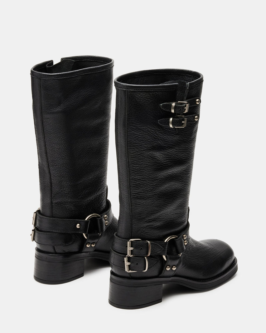 ASTOR BLACK LEATHER - Women's Shoes - Steve Madden Canada