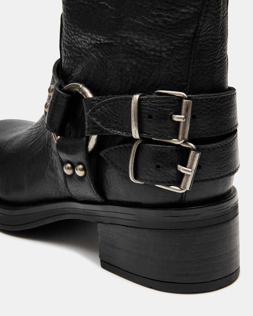 ASTOR BLACK LEATHER - Women's Shoes - Steve Madden Canada