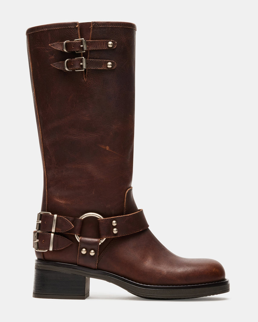 ASTOR BROWN LEATHER - Women's Shoes - Steve Madden Canada