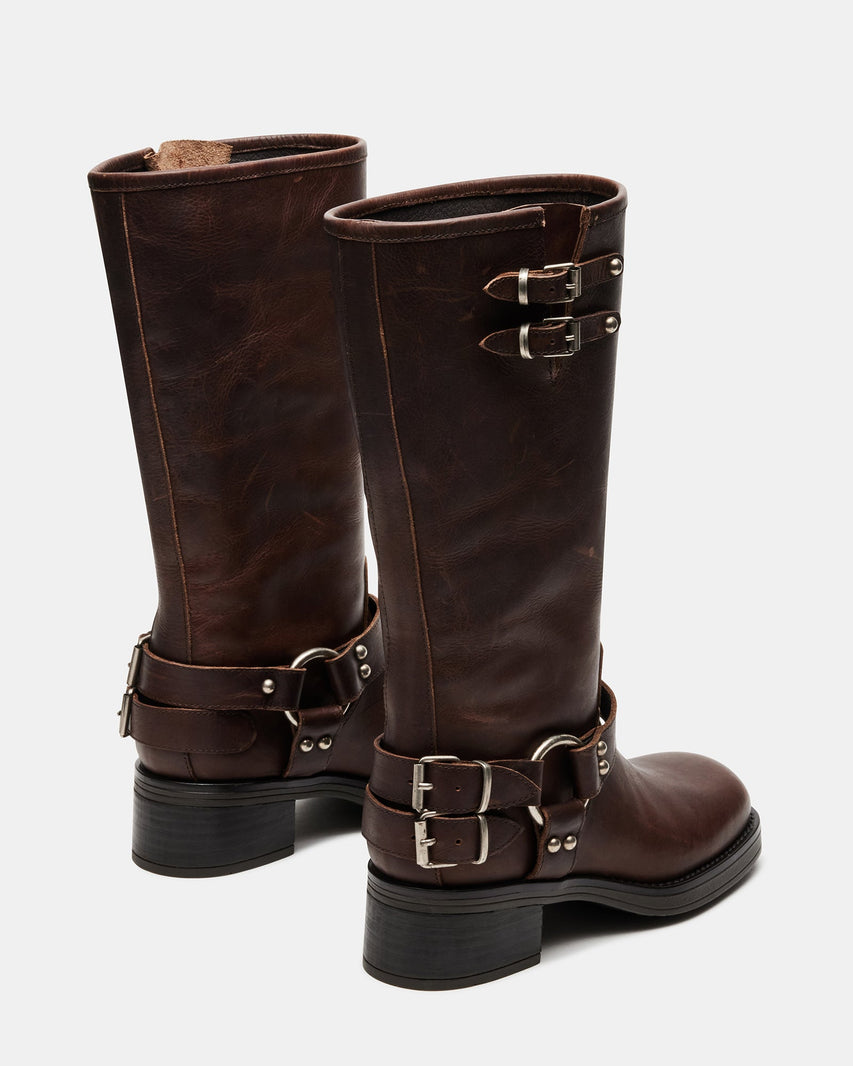 ASTOR BROWN LEATHER - Women's Shoes - Steve Madden Canada