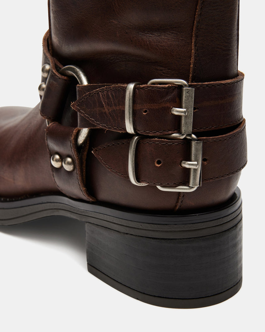 ASTOR BROWN LEATHER - Women's Shoes - Steve Madden Canada