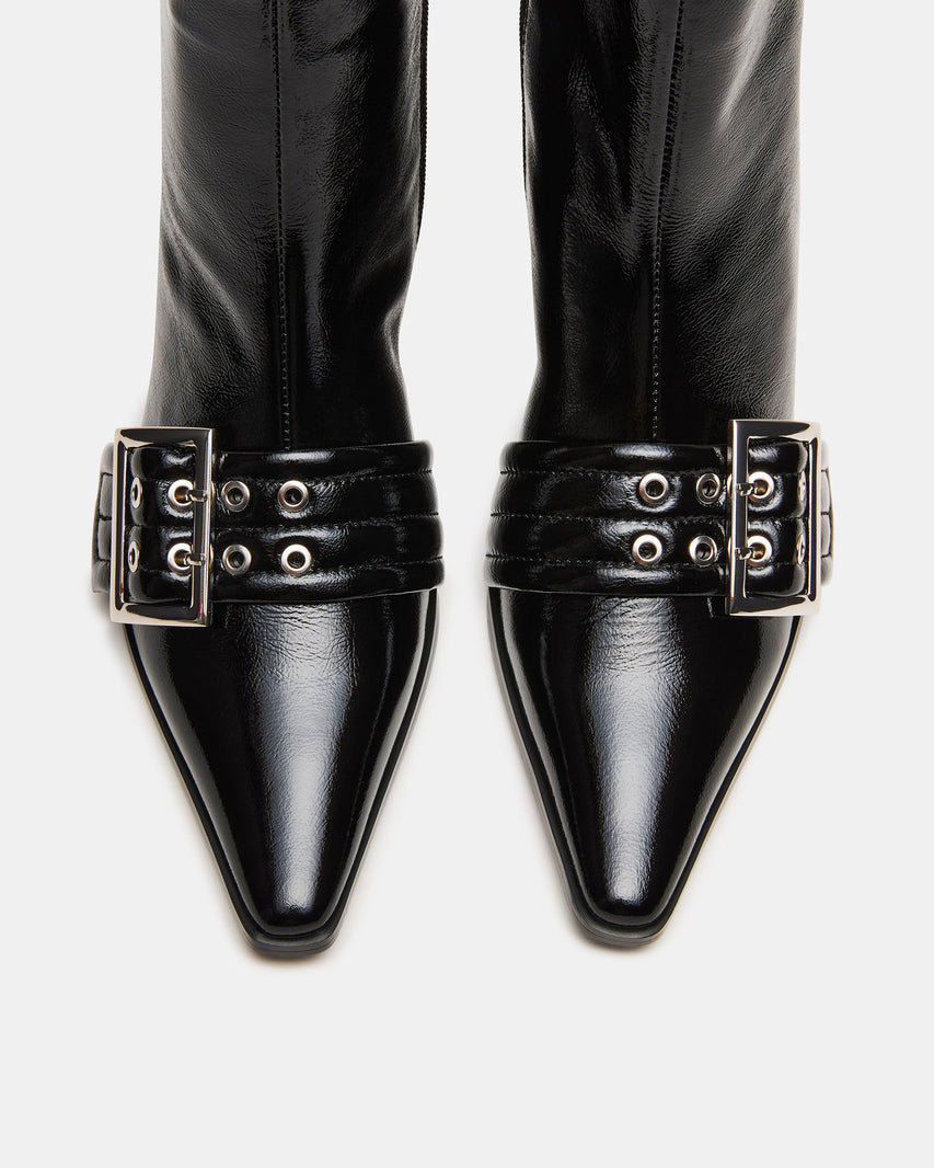 AXTON BLACK PATENT - Women's Shoes - Steve Madden Canada
