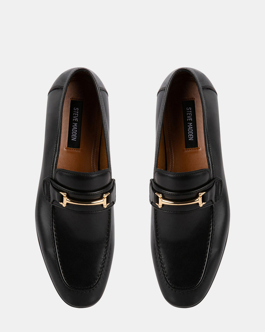 AYDIN BLACK LEATHER - Men's Shoes - Steve Madden Canada
