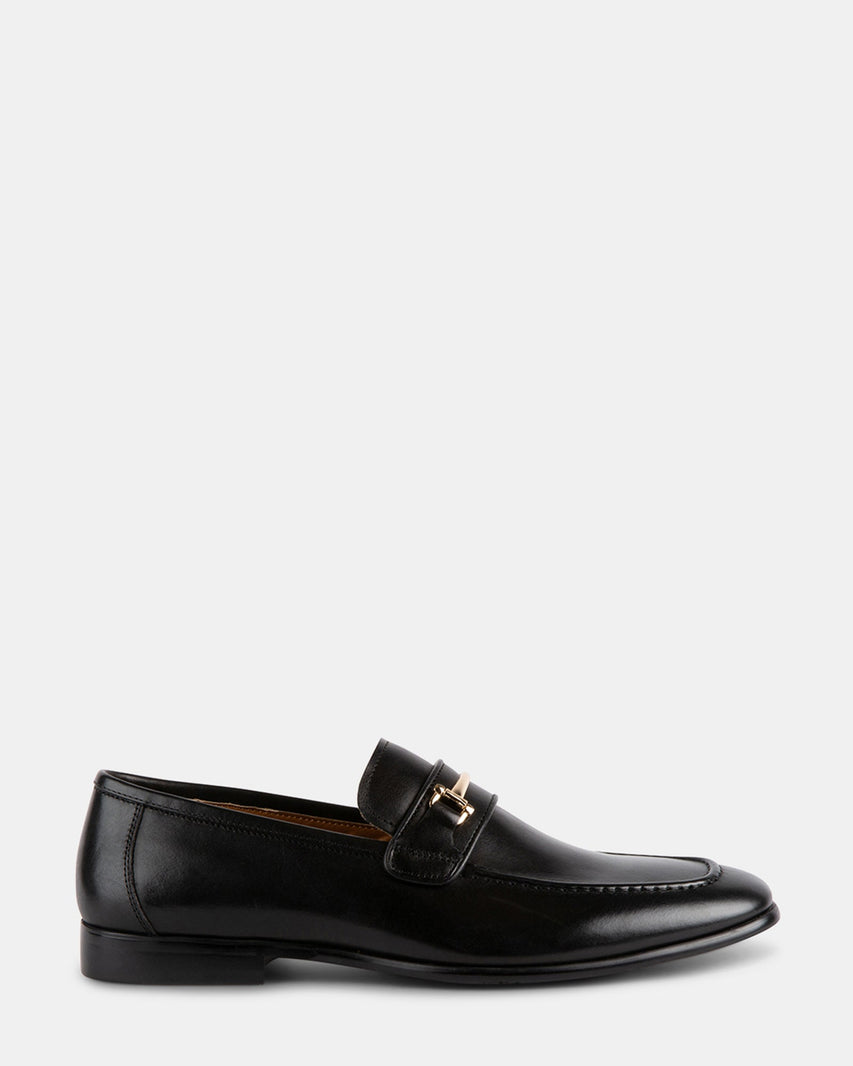 AYDIN BLACK LEATHER - Men's Shoes - Steve Madden Canada