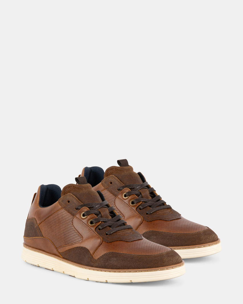 BANKS COGNAC LEATHER - Men's Shoes - Steve Madden Canada