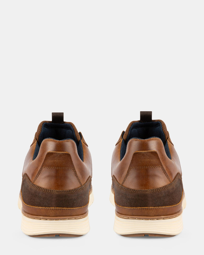 BANKS COGNAC LEATHER - Men's Shoes - Steve Madden Canada
