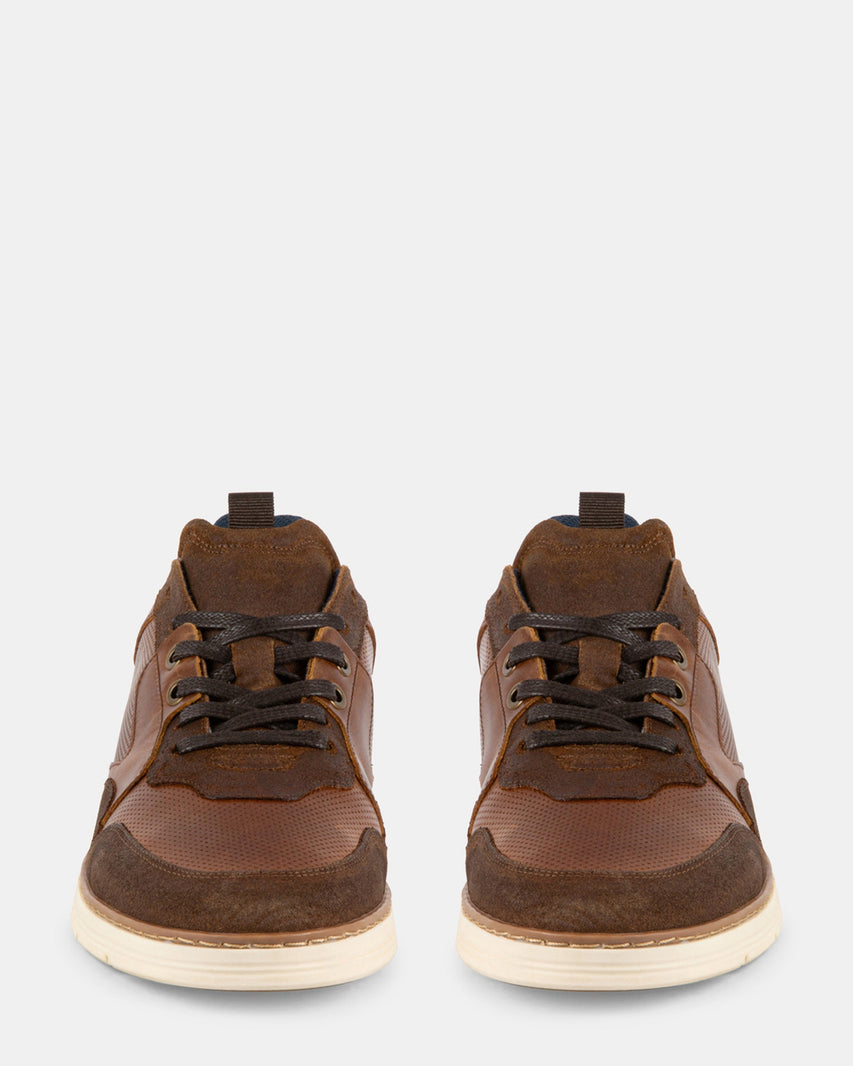 BANKS COGNAC LEATHER - Men's Shoes - Steve Madden Canada