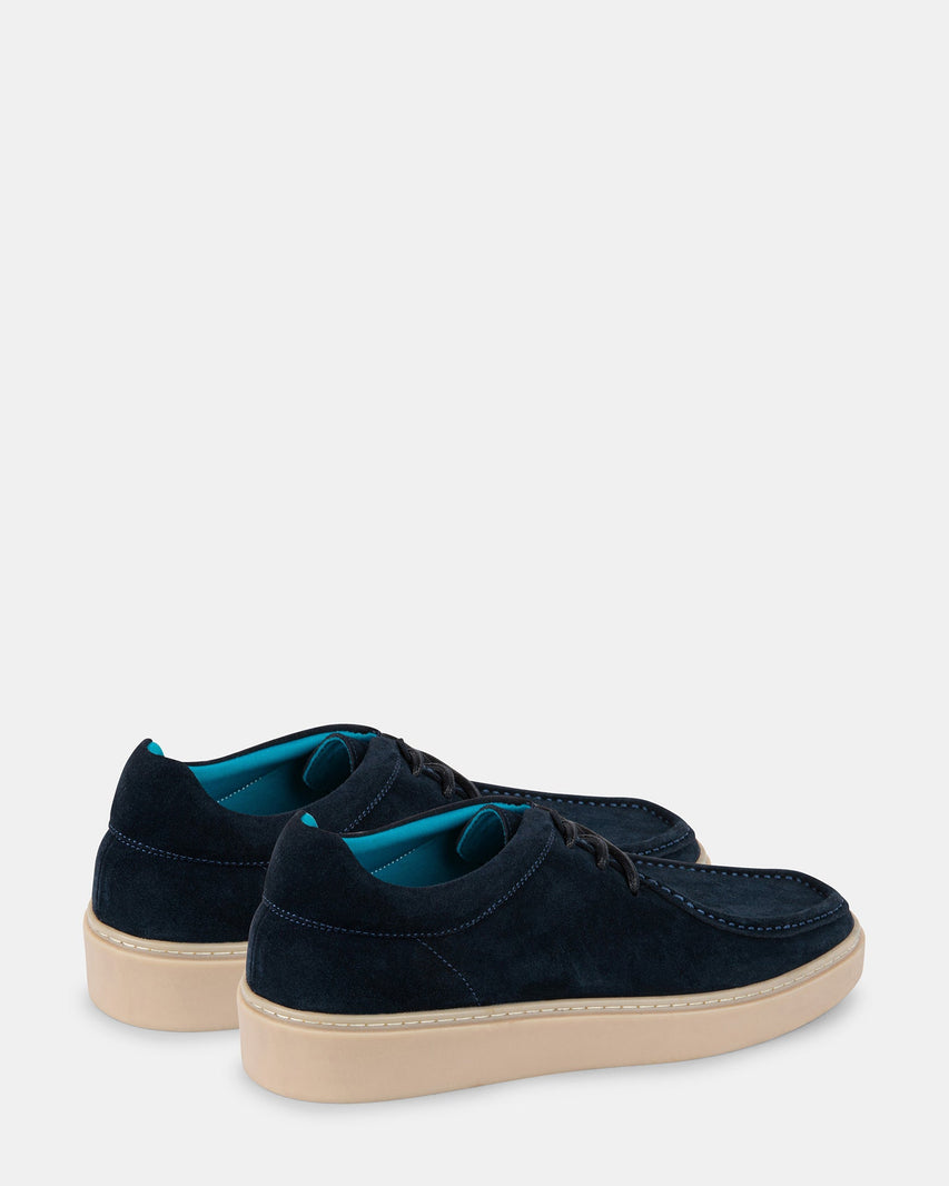 BARRISS NAVY SUEDE - Men's Shoes - Steve Madden Canada