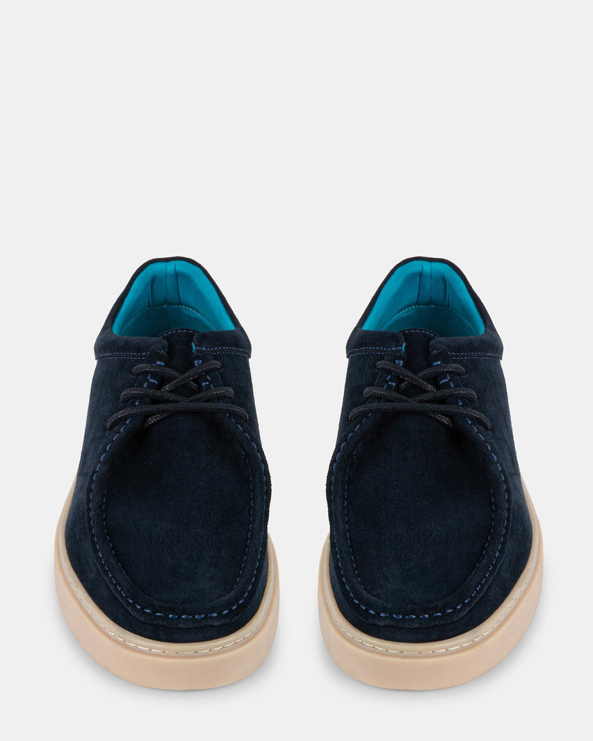 BARRISS NAVY SUEDE - Men's Shoes - Steve Madden Canada