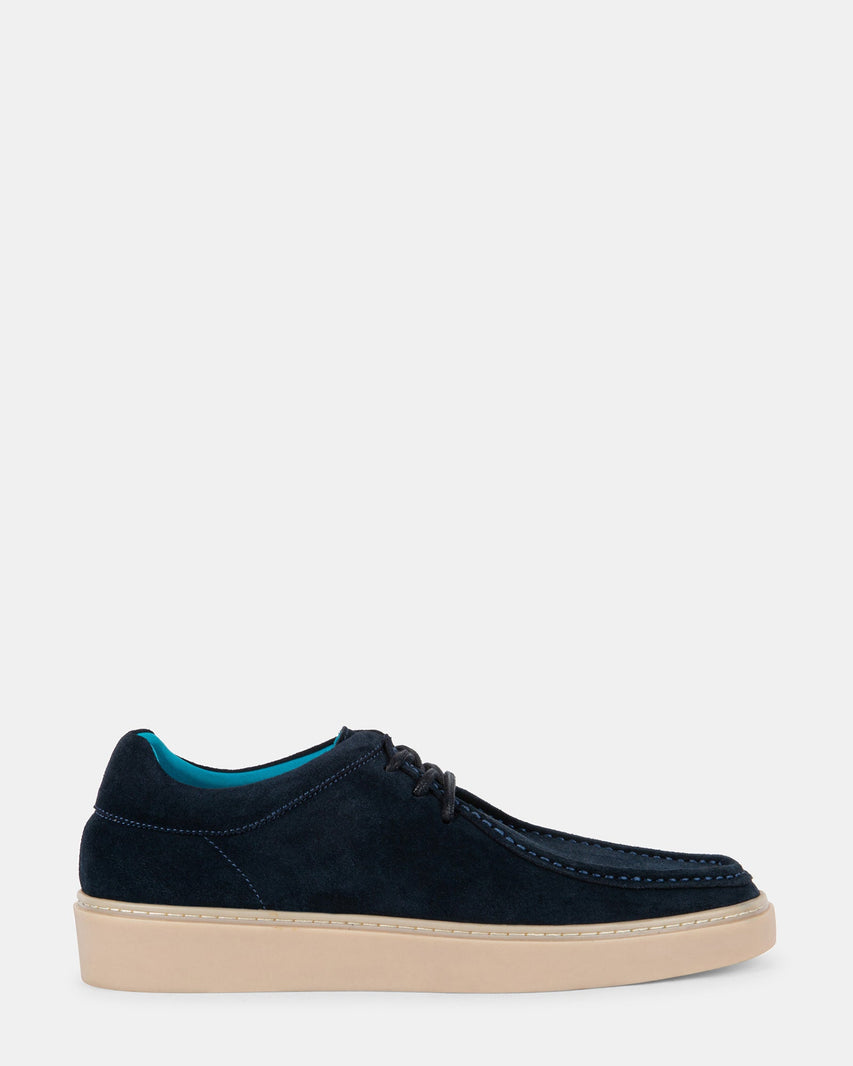 BARRISS NAVY SUEDE - Men's Shoes - Steve Madden Canada