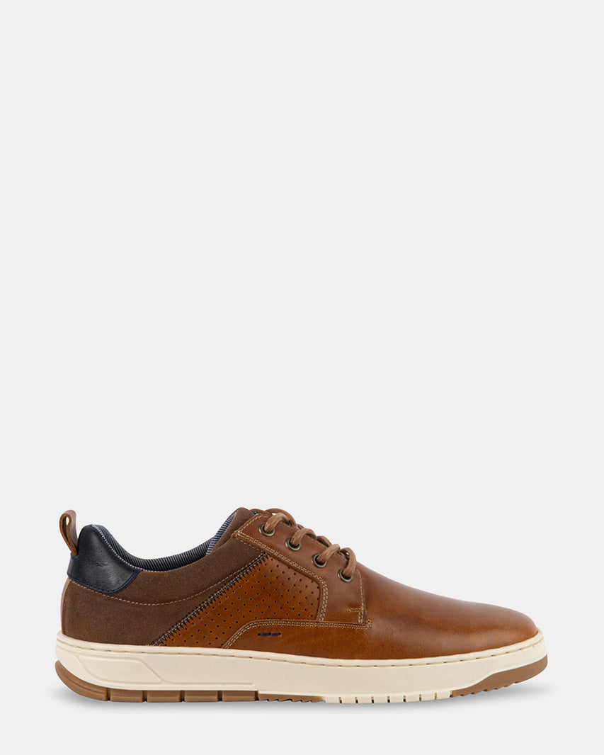 BAYLEE COGNAC LEATHER - Men's Shoes - Steve Madden Canada