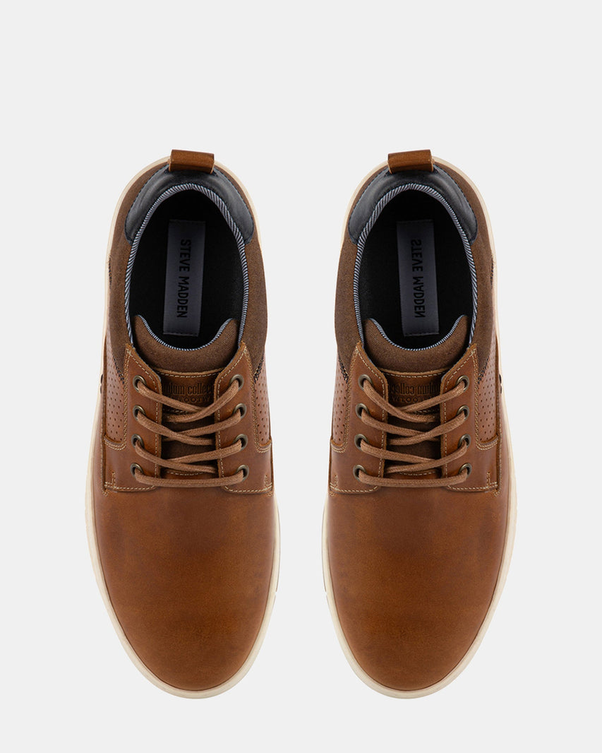 BAYLEE COGNAC LEATHER - Men's Shoes - Steve Madden Canada