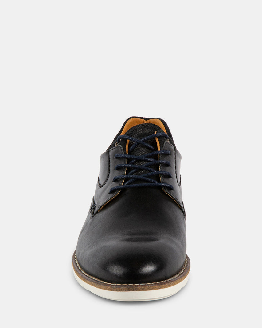 BENICIO BLACK LEATHER - Men's Shoes - Steve Madden Canada