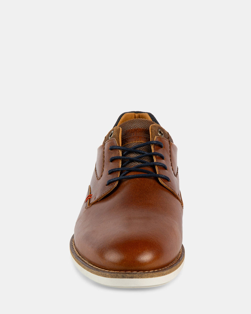 BENICIO COGNAC LEATHER - Men's Shoes - Steve Madden Canada