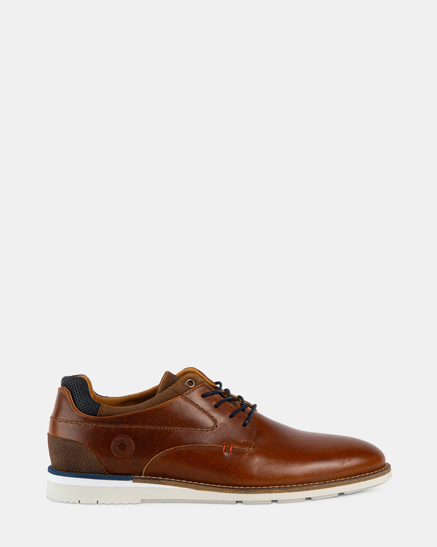 BENICIO COGNAC LEATHER - Men's Shoes - Steve Madden Canada