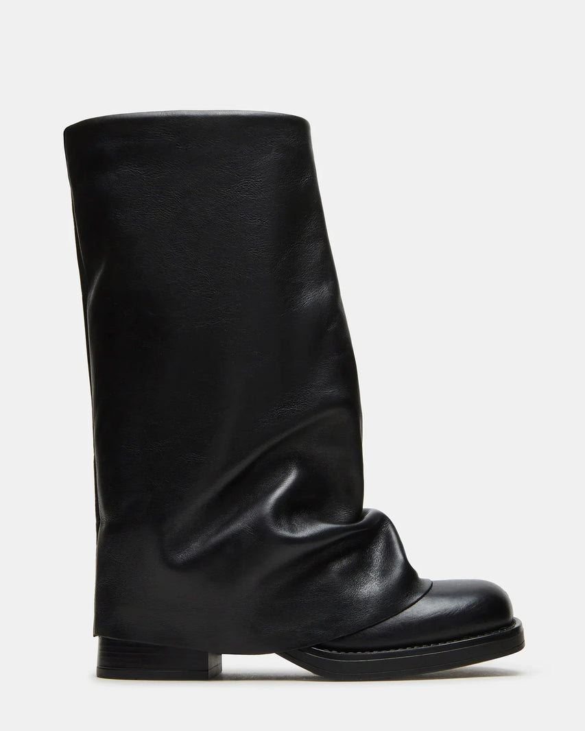 BENTON BLACK LEATHER - Women's Shoes - Steve Madden Canada