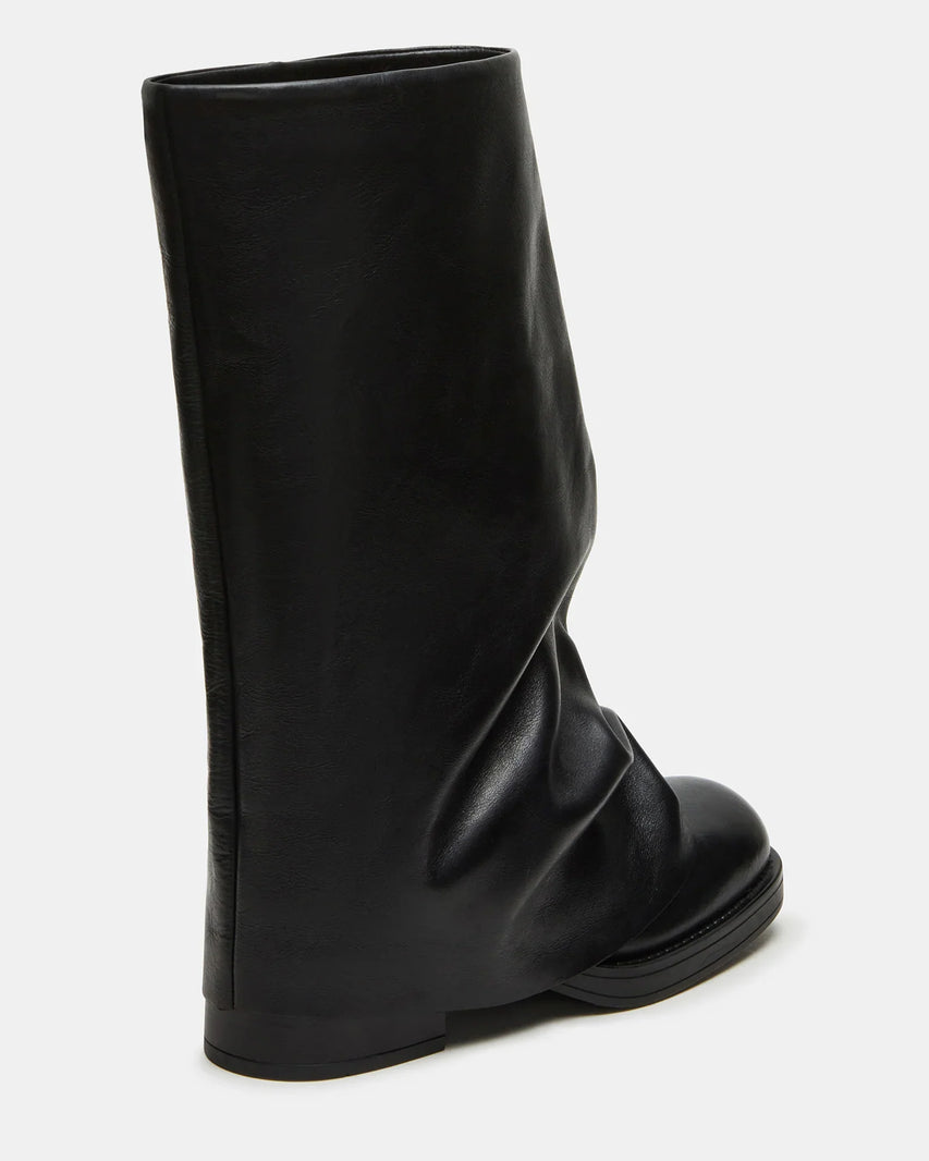 BENTON BLACK LEATHER - Women's Shoes - Steve Madden Canada
