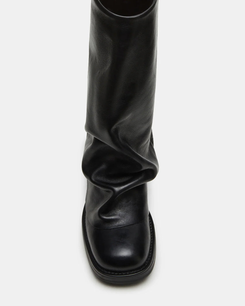 BENTON BLACK LEATHER - Women's Shoes - Steve Madden Canada