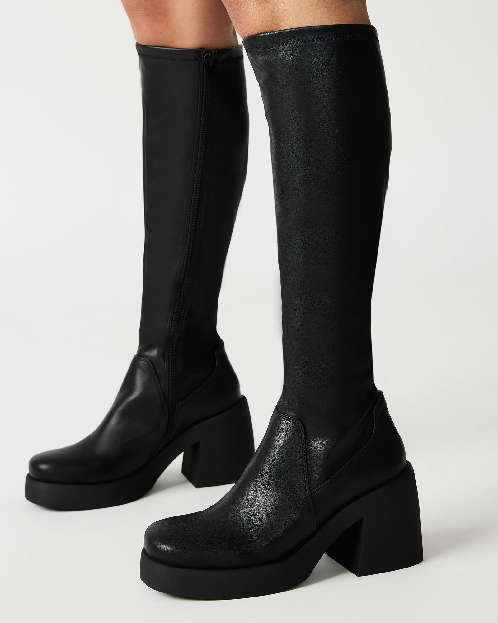 BERKLEIGH-W WIDE CALF BLACK - Women's Shoes - Steve Madden Canada