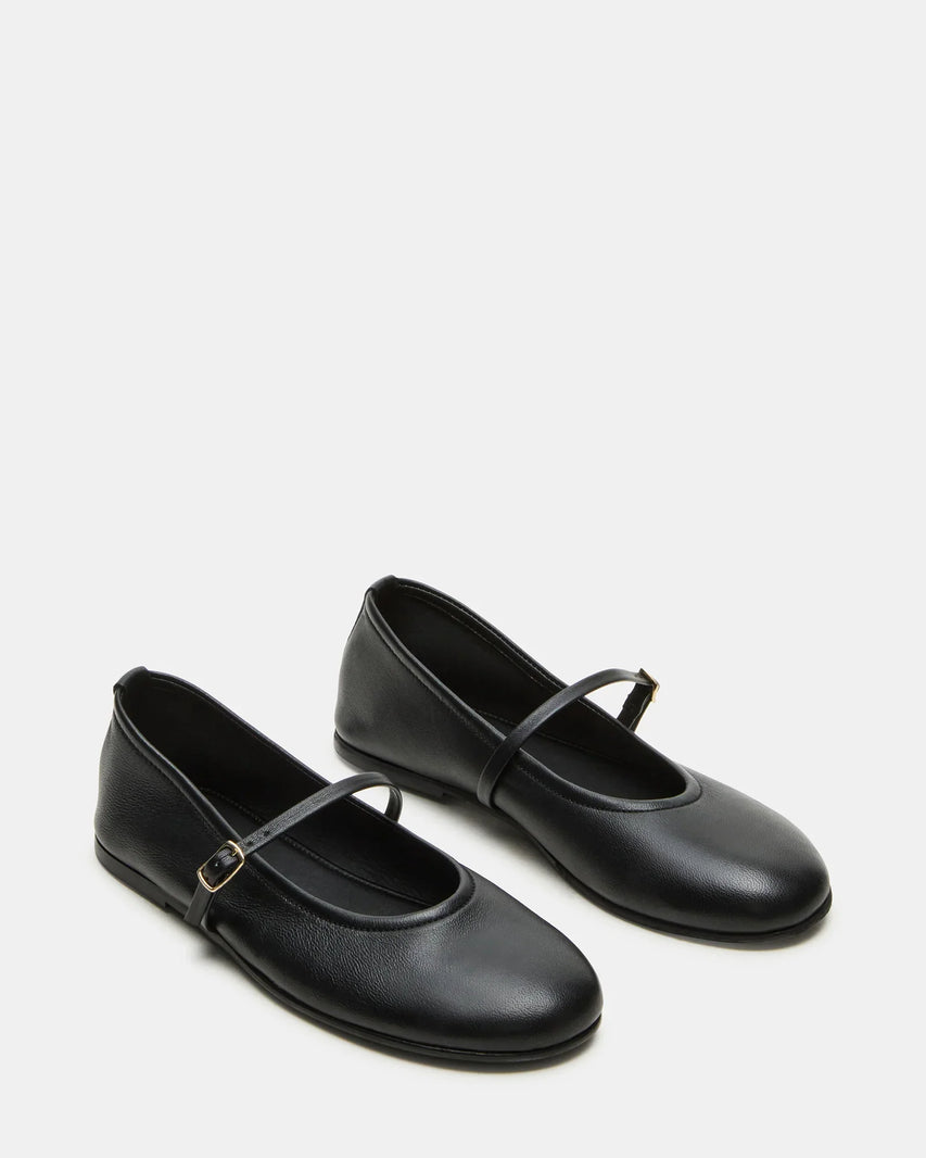BESETTE BLACK LEATHER - Women's Shoes - Steve Madden Canada