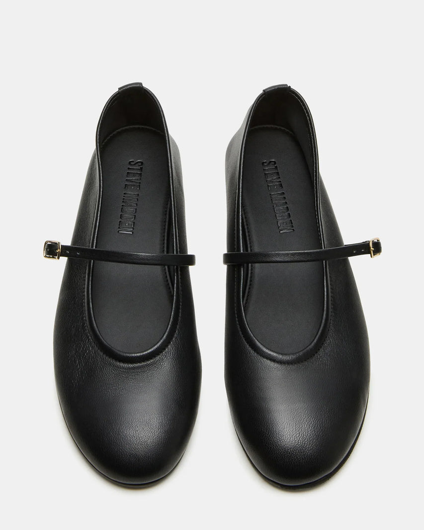 BESETTE BLACK LEATHER - Women's Shoes - Steve Madden Canada