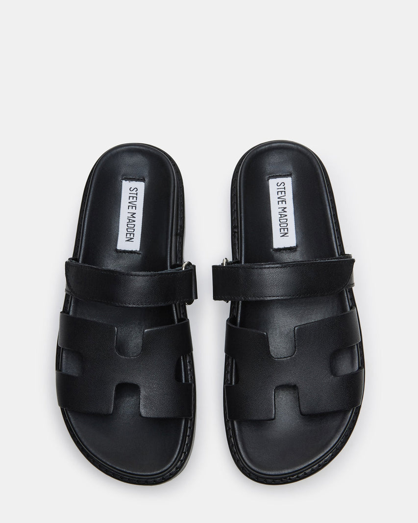 BIGMAYVEN BLACK LEATHER - Women's Shoes - Steve Madden Canada