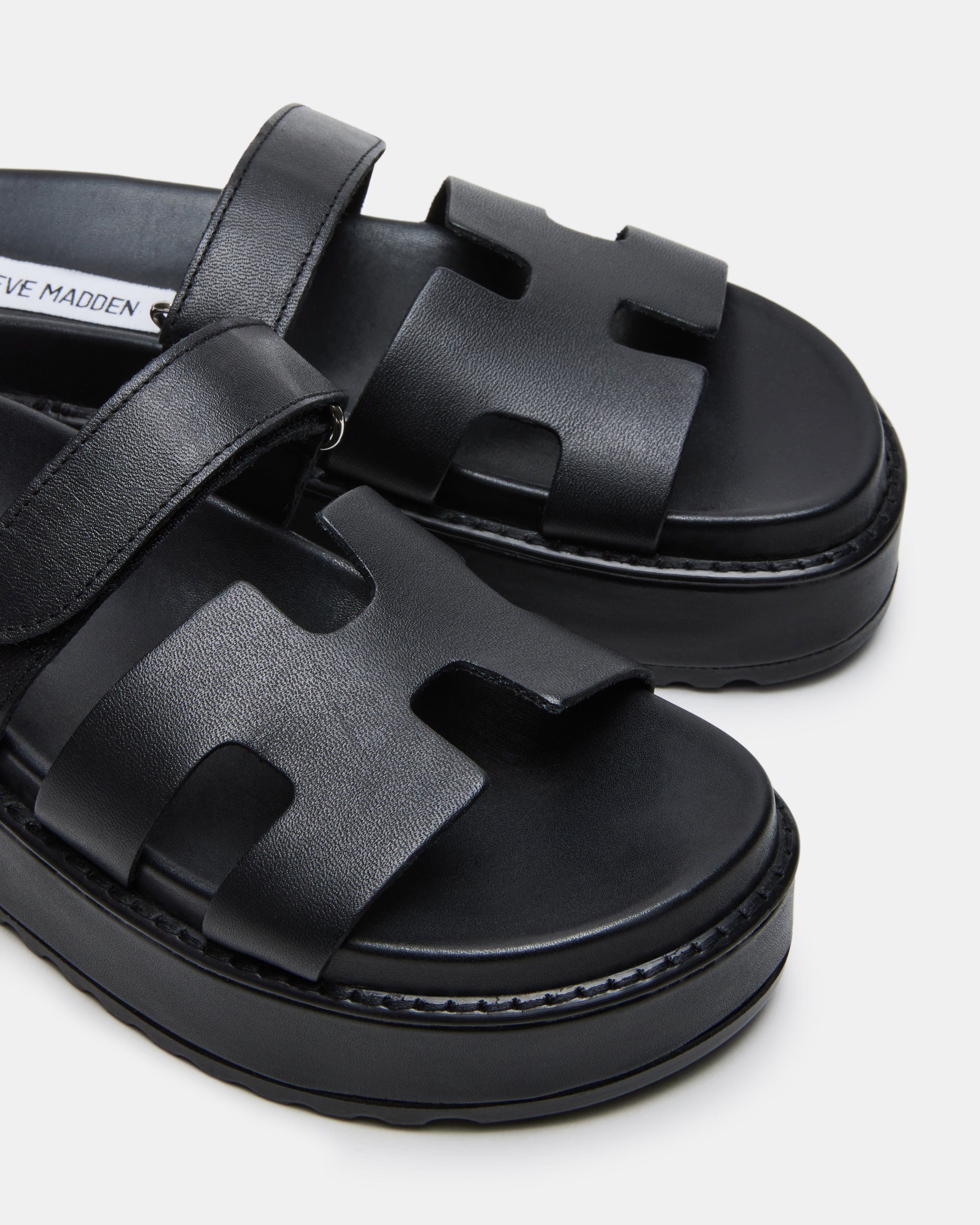 BIGMAYVEN BLACK LEATHER - Women's Shoes - Steve Madden Canada