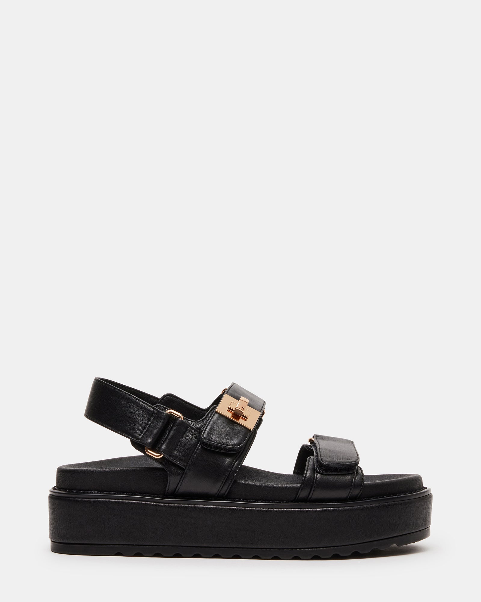 BIGMONA BLACK LEATHER - Women's Shoes - Steve Madden Canada