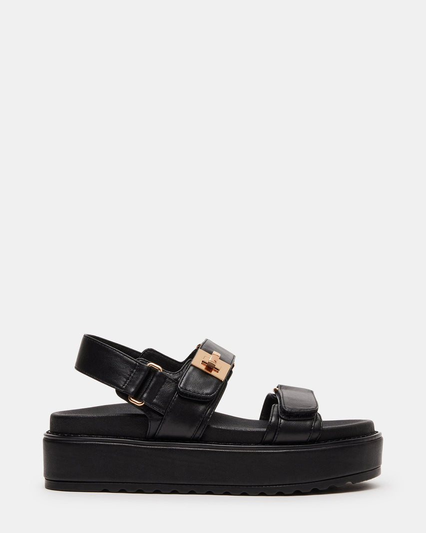 BIGMONA BLACK LEATHER - Women's Shoes - Steve Madden Canada