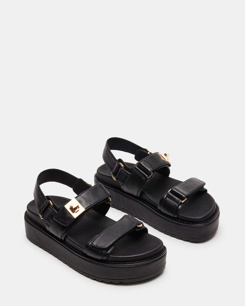 BIGMONA BLACK LEATHER - Women's Shoes - Steve Madden Canada