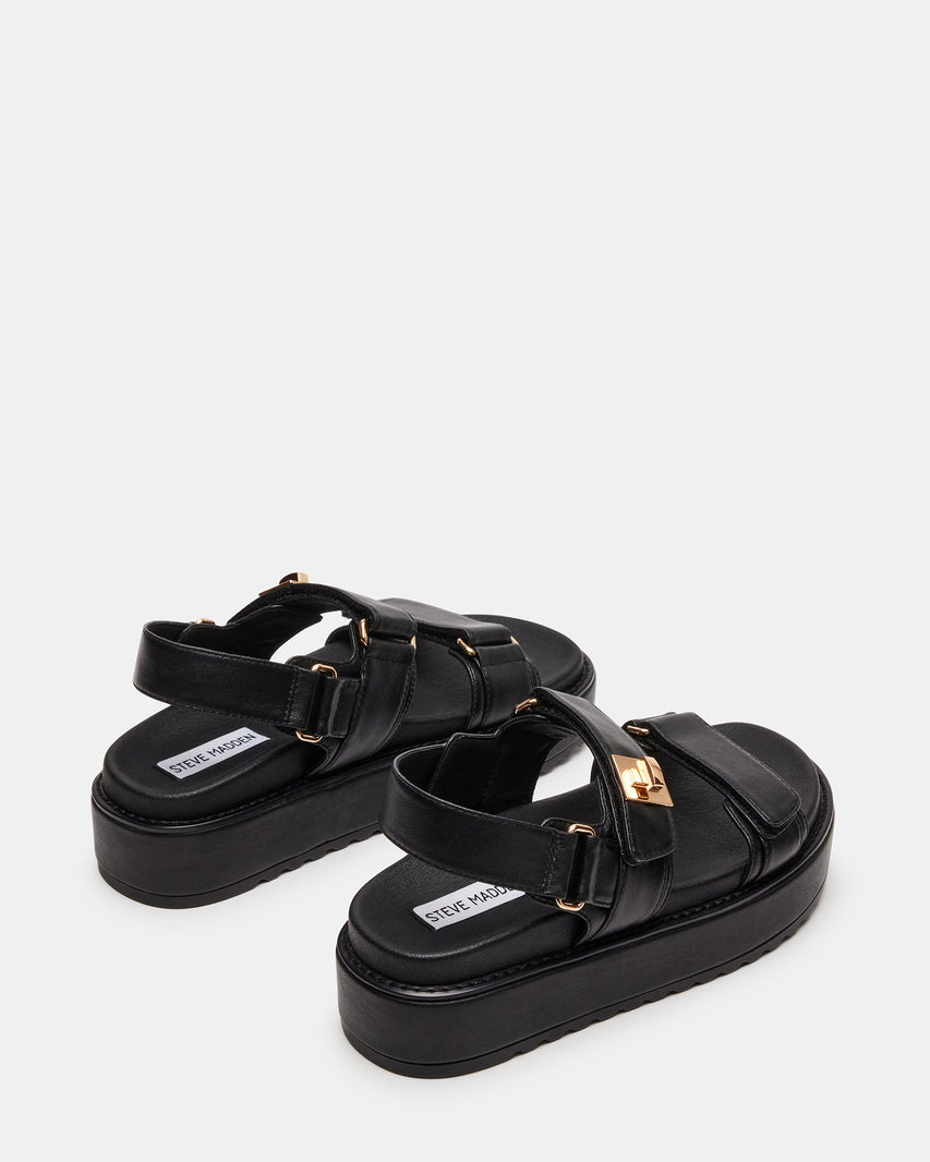 BIGMONA BLACK LEATHER - Women's Shoes - Steve Madden Canada