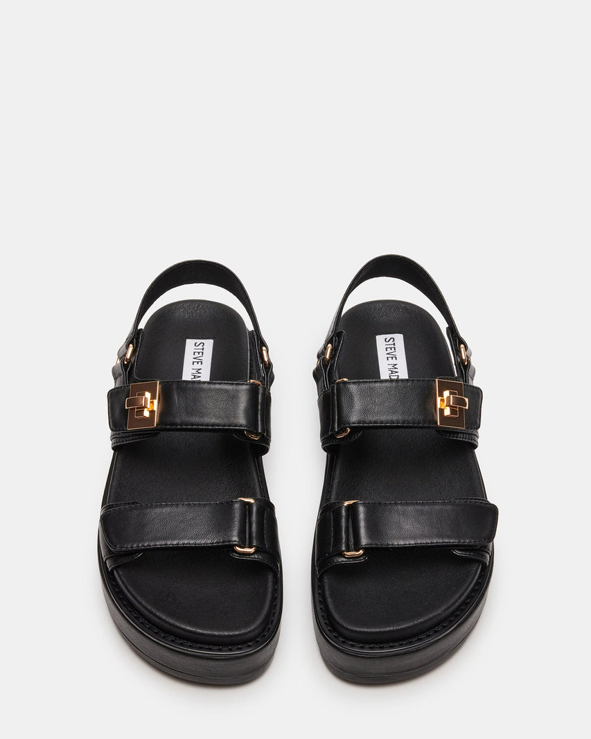 BIGMONA BLACK LEATHER - Women's Shoes - Steve Madden Canada