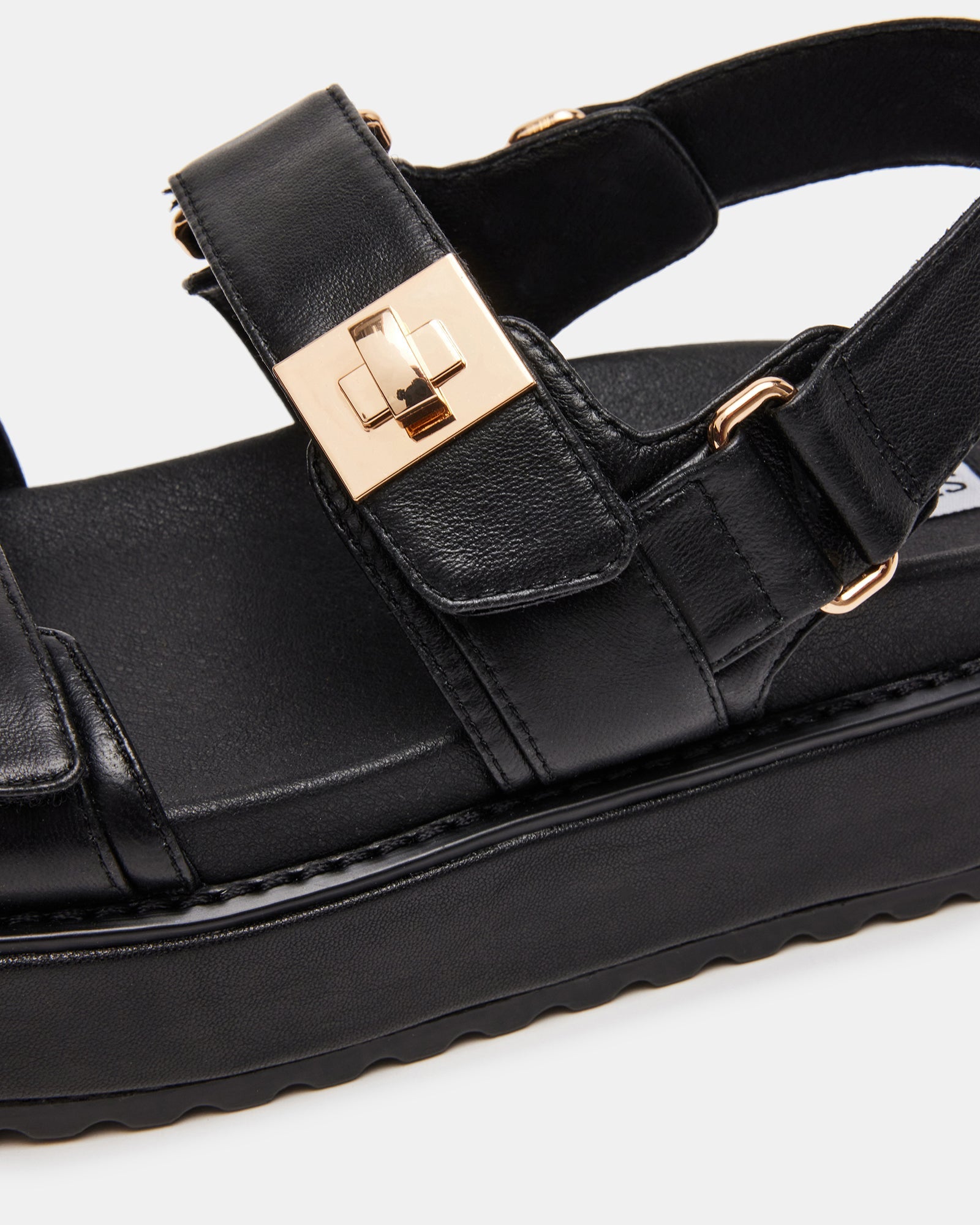 BIGMONA BLACK LEATHER - Women's Shoes - Steve Madden Canada
