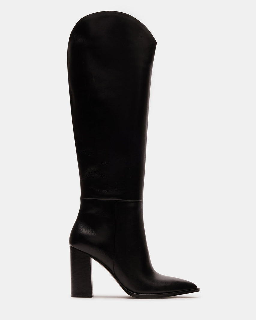 BIXBY BLACK LEATHER - Women's Shoes - Steve Madden Canada
