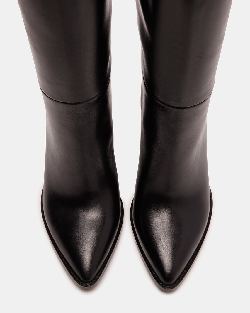 BIXBY BLACK LEATHER - Women's Shoes - Steve Madden Canada