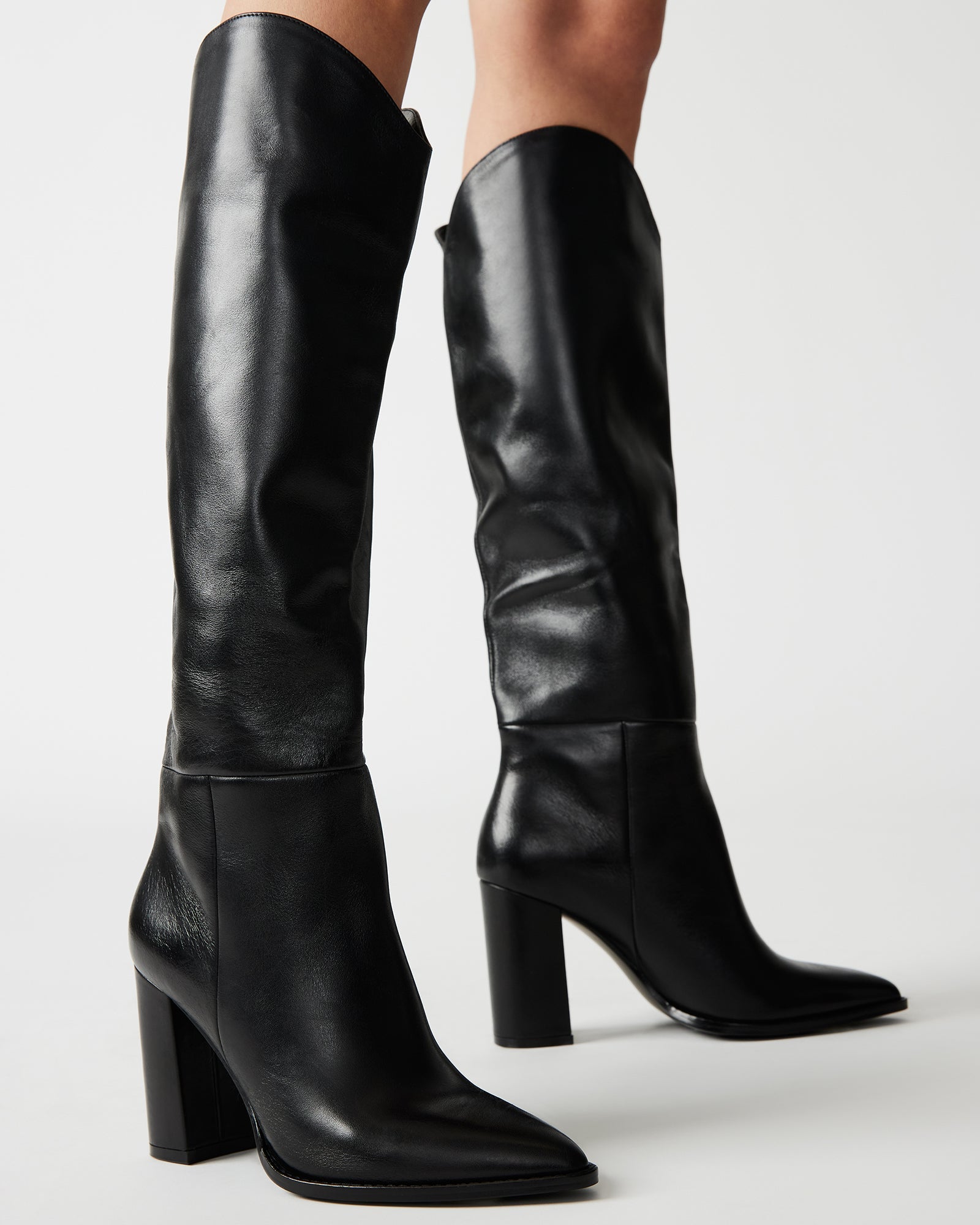 BIXBY BLACK LEATHER - Women's Shoes - Steve Madden Canada